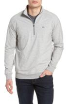 Men's Travis Mathew 'strange Love' Trim Fit Wrinkle Resistant Quarter Zip Jacket, Size - Grey