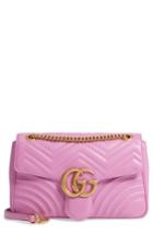 Gucci Medium Gg Marmont 2.0 Matelasse Leather Shoulder Bag - Pink