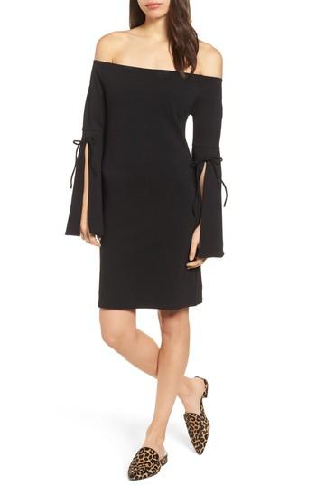 Women's Bobeau Off The Shoulder Sheath Dress - Black