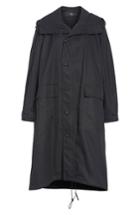 Women's Y's By Yohji Yamamoto Logo Stamp Hooded Parka