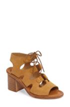 Women's Bella Vita Bre Lace-up Block Heel Sandal .5 M - Beige