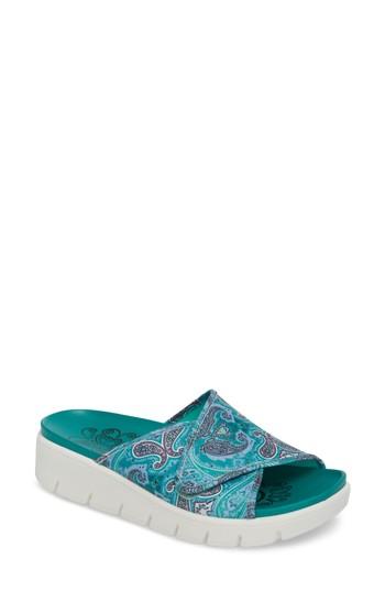 Women's Alegria By Pg Lite Airie Slide Sandal -9.5us / 39eu - Blue/green