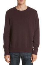 Men's Rag & Bone Holdon Cashmere Sweater, Size - Burgundy