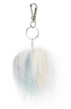 Women's Topshop Pastel Faux Fur Pom Key Ring