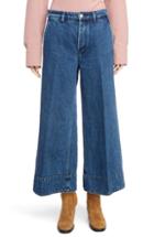 Women's Acne Studios Crop Wide Leg Jeans Us / 36 Eu - Blue