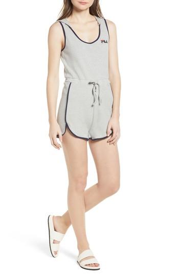 Women's Fila Malibu Hooded Romper - Grey