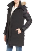 Women's Canada Goose Rowan Down Parka With Genuine Coyote Fur Trim - Black