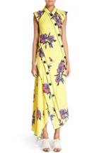 Women's Proenza Schouler Floral Print Silk Georgette Dress