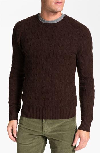 Polo Ralph Lauren Classic Fit Cable Knit Cashmere Sweater