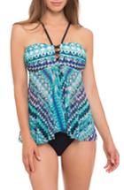 Women's Profile By Gottex Flyaway Tankini Top - Blue