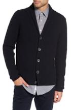 Men's Sand Shawl Collar Button Cardigan - Blue