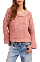 Women's Free People Maybe Baby Bell Sleeve Sweater - Pink