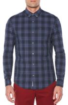 Men's Original Penguin Heritage Slim Fit Plaid Shirt, Size - Blue