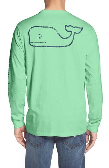 Men's Vineyard Vines Pocket Long Sleeve T-shirt, Size - Pink
