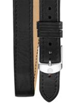 Women's Michele 16mm Double Wrap Leather Watch Strap