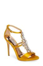 Women's Badgley Mischka Basile Crystal Embellished Sandal M - Yellow