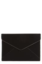 Rebecca Minkoff Leo Velvet Envelope Clutch - Black