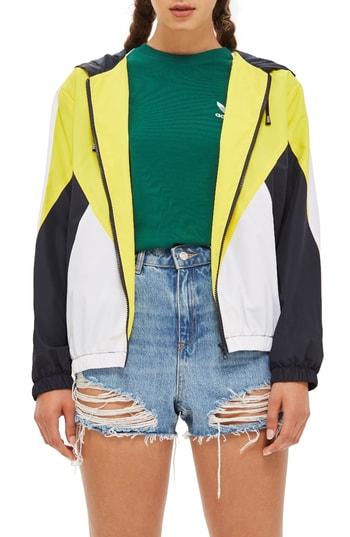 Women's Topshop Texas Colorblock Windbreaker Jacket