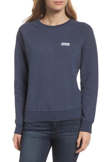 Women's Patagonia Pastel P-6 Label Midweight Sweatshirt - Blue