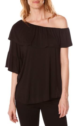 Women's Paige Pax One-shoulder Top - Black