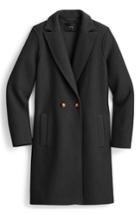 Women's J.crew Daphne Boiled Wool Topcoat - Black