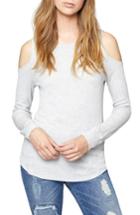 Women's Sanctuary Bowery Cold Shoulder Thermal Tee - Grey