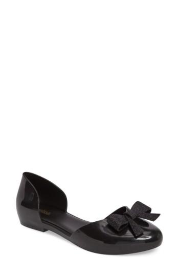 Women's Melissa Angel Slip-on Flat M - Black