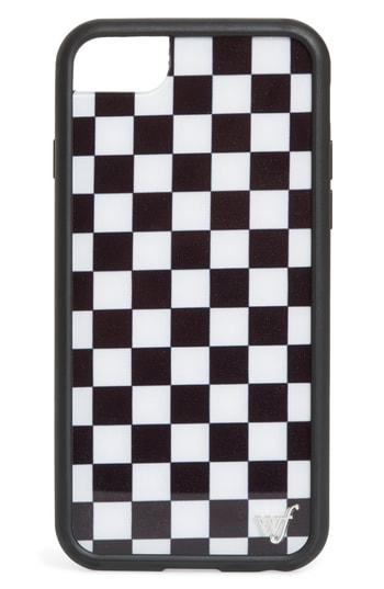 Wildflower Checkered Iphone 6/7/8 Case - Black