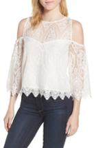 Women's Cupcakes And Cashmere Ally Cold Shoulder Top - Ivory