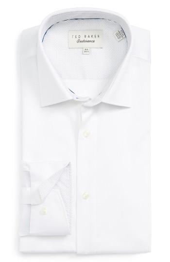 Men's Ted Baker London Solid Trim Fit Dress Shirt