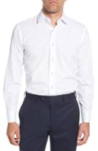 Men's Lorenzo Uomo Trim Fit Seersucker Dress Shirt - 32 - White