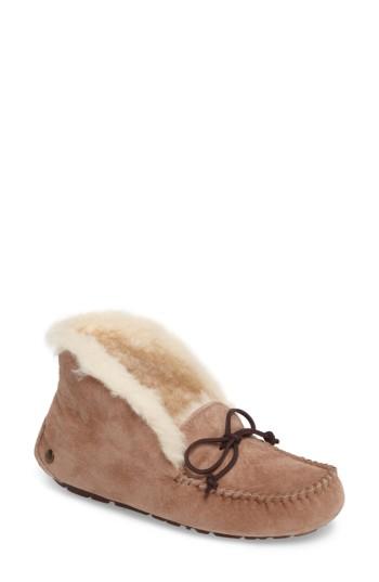 Women's Ugg Uggpure(tm) Alena Suede Slipper Bootie M - Beige