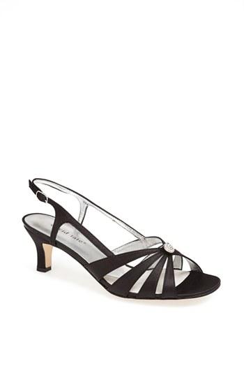 Women's David Tate 'rosette' Sandal .5 M - Black