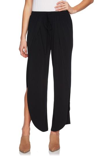 Women's 1.state Wide Leg Envelope Hem Pants, Size - Black