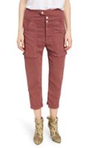Women's Isabel Marant Etoile Lago Crop Pants Us / 36 Fr - Red