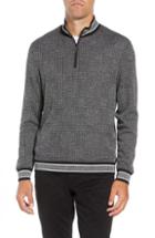 Men's Vince Camuto Slim Fit Quarter Zip Pullover - Black