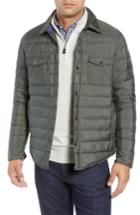 Men's Peter Millar Crown Elite Light Down Shirt Jacket - Green