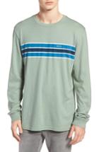 Men's Rvca Mday Stripe T-shirt - Green