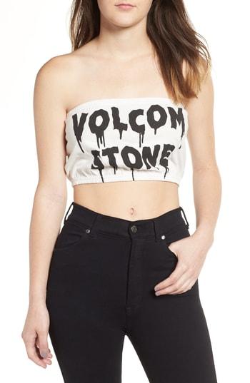 Women's Volcom Day By Day Tube Top - White