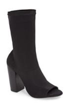 Women's Tony Bianco Malo Open Toe Stretch Bootie .5 M - Black