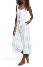 Women's J.o.a. Crop Stripe Cotton Jumpsuit