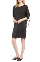 Women's Pleione Shirred Dress, Size - Black
