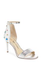 Women's Katy Perry Jewel Ankle Strap Sandal .5 M - Metallic