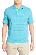 Men's Southern Tide Stripe Jersey Polo - Green