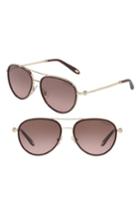 Women's Tiffany & Co. 55mm Gradient Aviator Sunglasses - Cherry Gradient