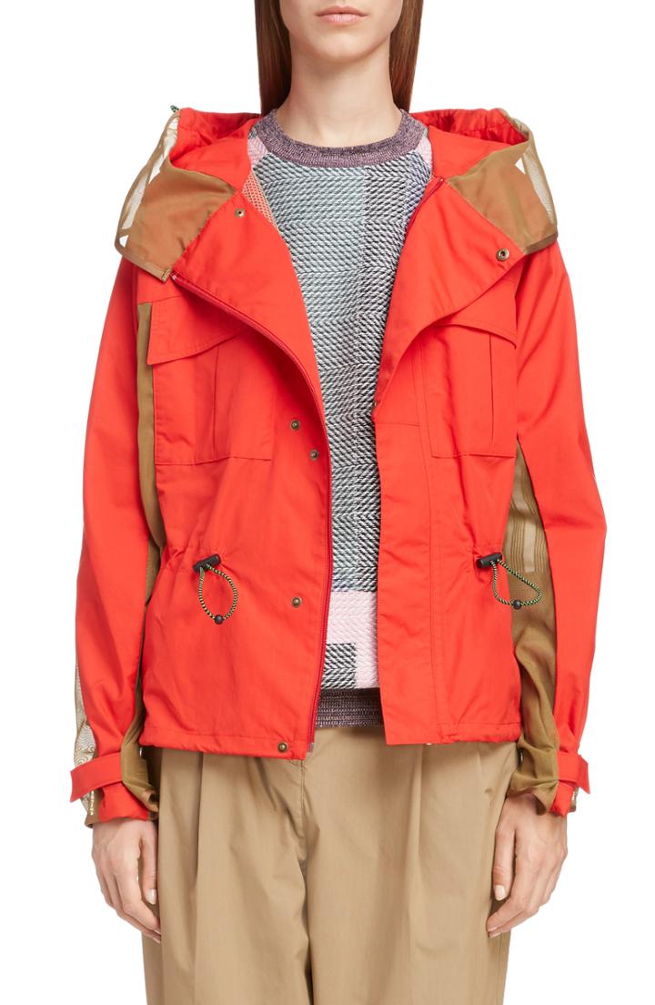 Women's Toga Hooded Taffeta Jacket