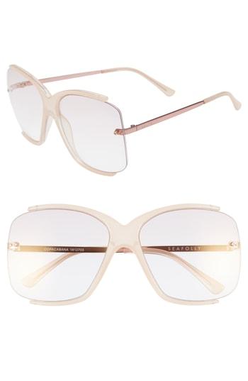 Women's Seafolly Copacabana 64mm Oversize Sunglasses - Sorbet
