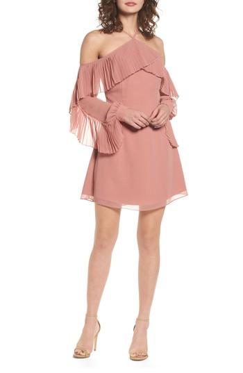 Women's Keepsake The Label Last Dance Pleated Ruffle Minidress - Pink