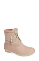 Women's Sperry Diamond Weave Saltwater Bootie M - Pink