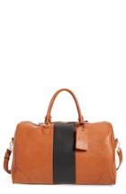 Sole Society 'robin' Faux Leather Weekend Bag - Brown
